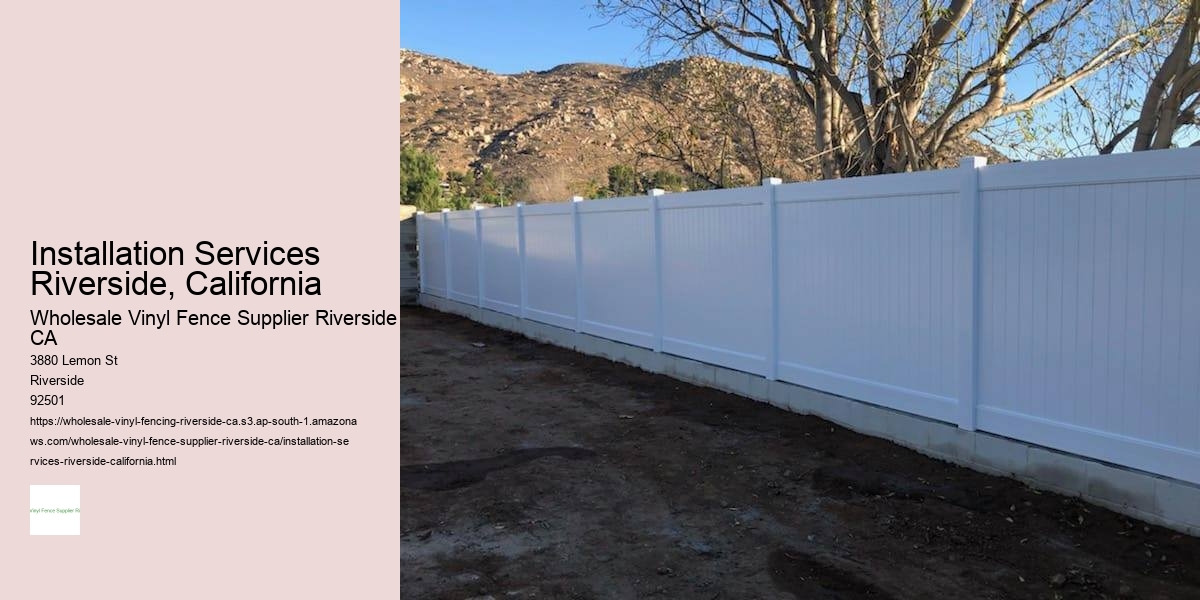 Installation Services Riverside, California