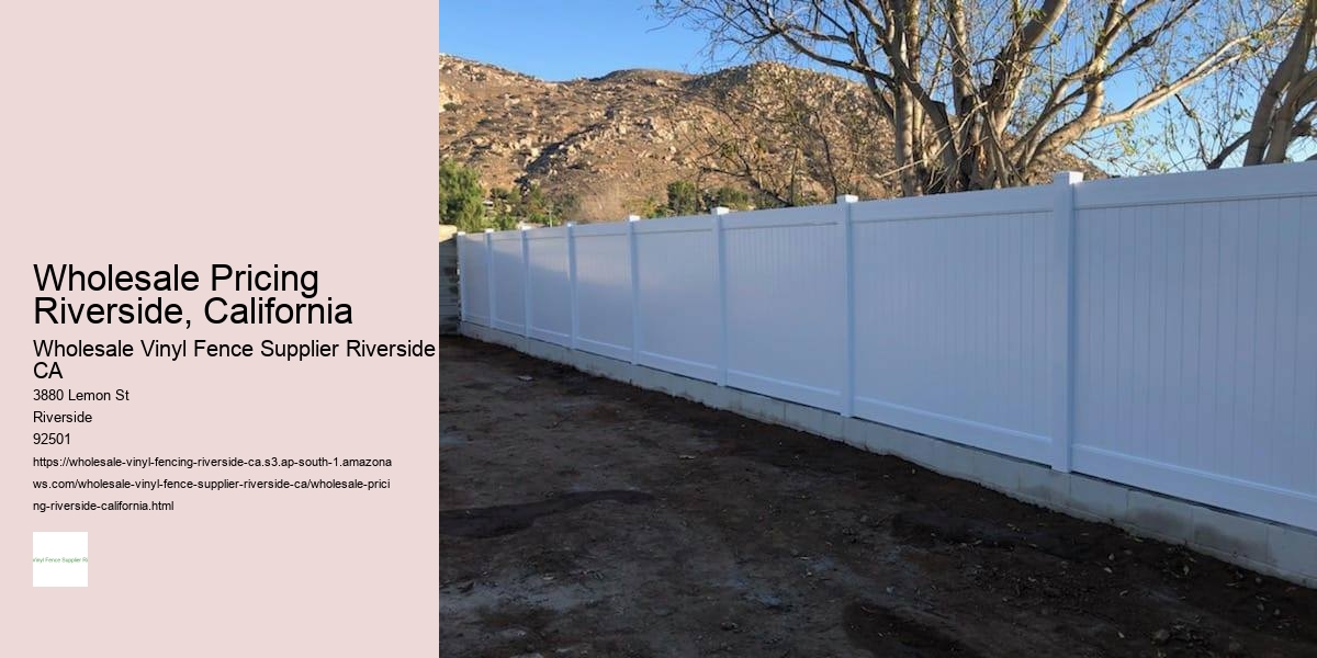 Wholesale Pricing Riverside, California